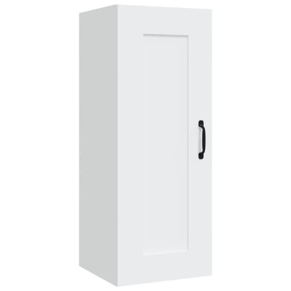 vidaXL vægskab 35x34x90 cm konstrueret træ hvid - Opbevaringsskabe