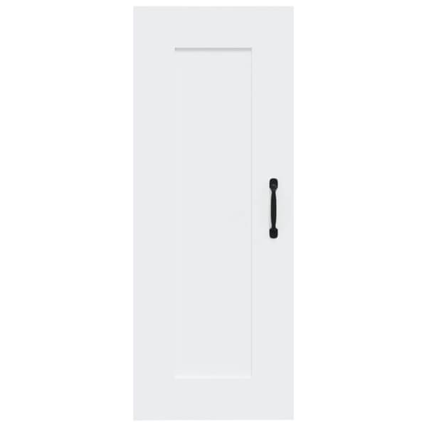vidaXL vægskab 35x34x90 cm konstrueret træ hvid - Opbevaringsskabe