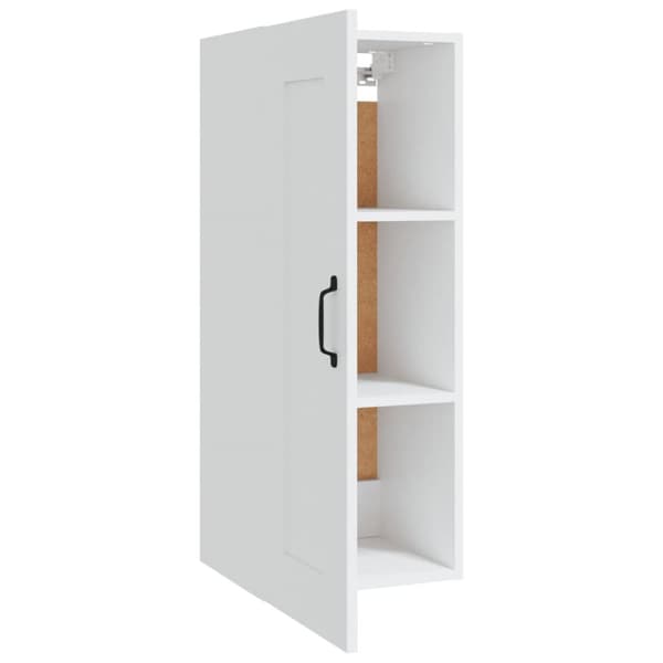 vidaXL vægskab 35x34x90 cm konstrueret træ hvid - Opbevaringsskabe