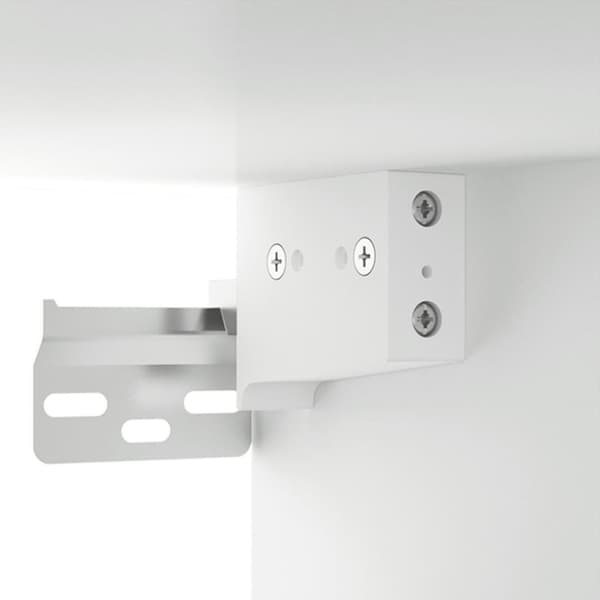 vidaXL vægskab 35x34x90 cm konstrueret træ hvid - Opbevaringsskabe