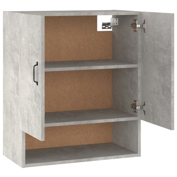 vidaXL Väggskåp betonggrå 60x31x70 cm konstruerat trä - Förvaringsskåp & garderober