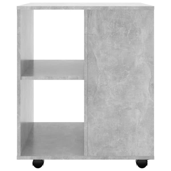 vidaXL Kaappi pyörillä betoninharmaa 60x53x72 cm tekninen puu -  Säilytys- & lukkokaapit
