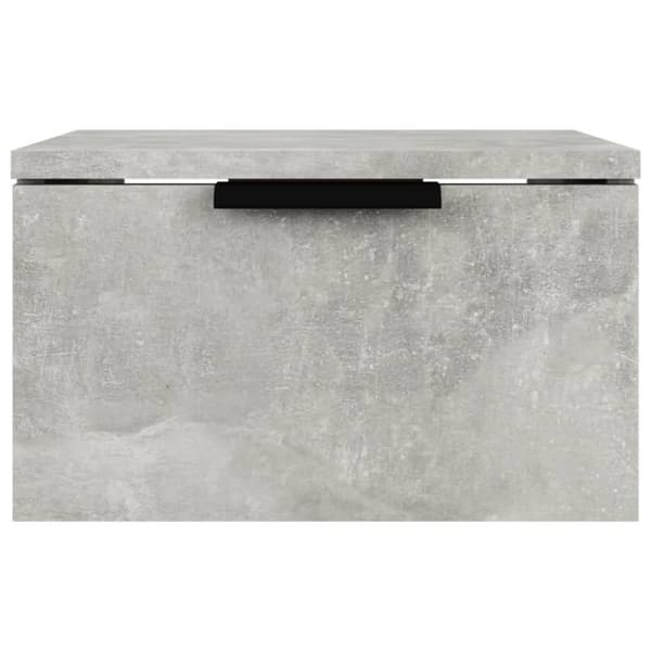 vidaXL væghængt sengebord 34x30x20 cm betongrå - Opbevaringsskabe