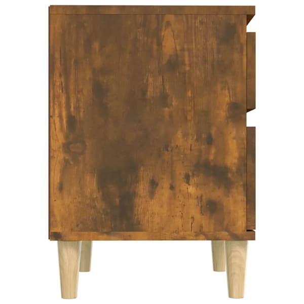 vidaXL Yöpöydät 2 kpl savutammi 40x35x50 cm - Säilytys- & lukkokaapit