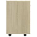 Miniatyrbillede 6 af 9: vidaXL skab med hjul 45x38x54 cm konstrueret træ sonoma-eg -  Opbevaringsskabe