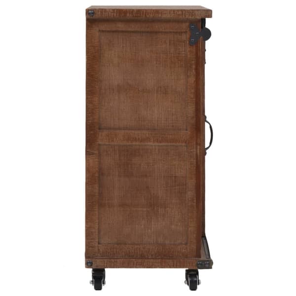 vidaXL Förvaringsskåp massivt granträ 64x33,5x75 cm brun - Förvaringsskåp & garderober