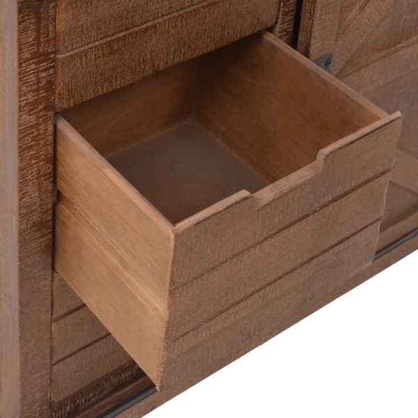 vidaXL Förvaringsskåp massivt granträ 64x33,5x75 cm brun - Förvaringsskåp & garderober