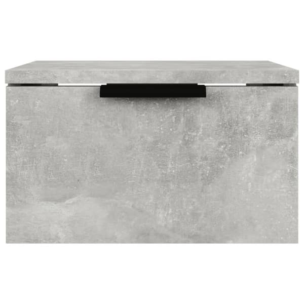 vidaXL væghængte sengeborde 2 stk. 34x30x20 cm betongrå - Opbevaringsskabe