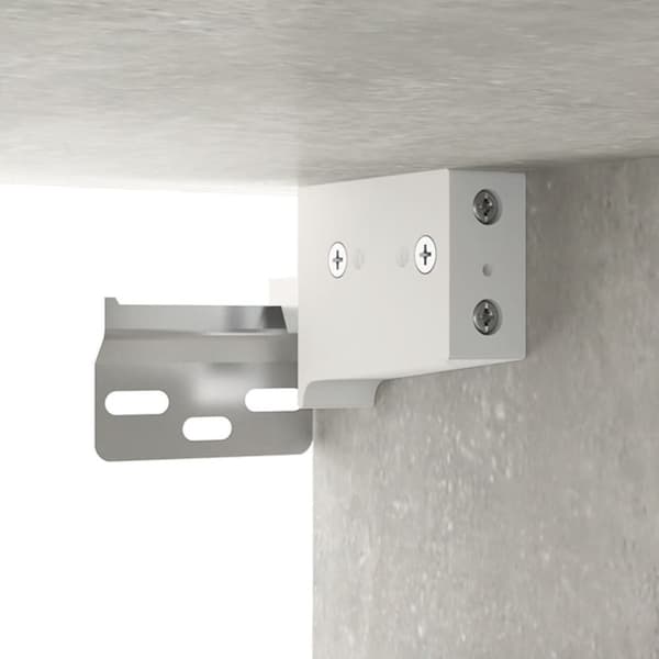 vidaXL væghængte sengeborde 2 stk. 34x30x20 cm betongrå - Opbevaringsskabe