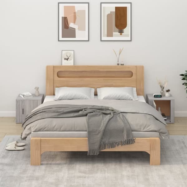 vidaXL Yöpöydät 2 kpl harmaa Sonoma 50x39x47 cm -  Säilytys- & lukkokaapit