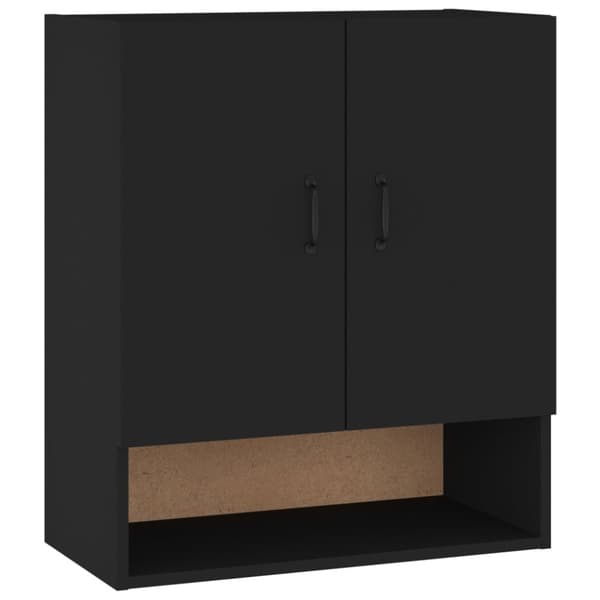 vidaXL vægskab 60x31x70 cm konstrueret træ sort -  Opbevaringsskabe