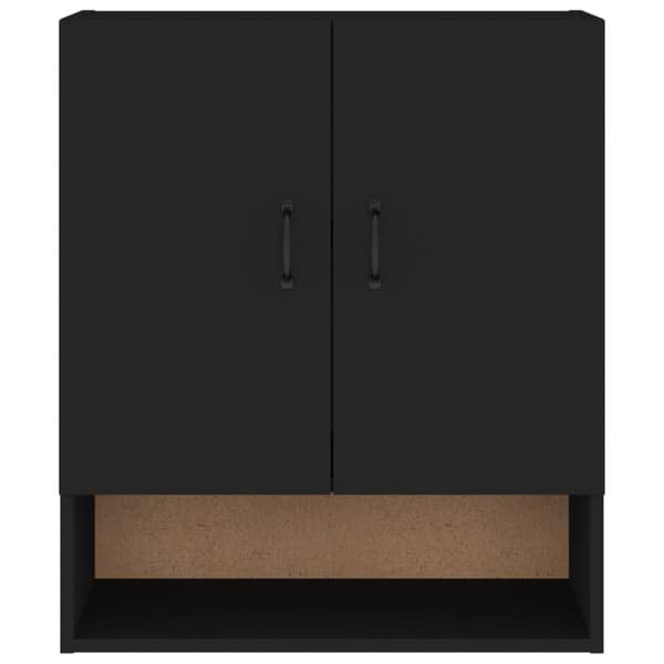 vidaXL vægskab 60x31x70 cm konstrueret træ sort -  Opbevaringsskabe