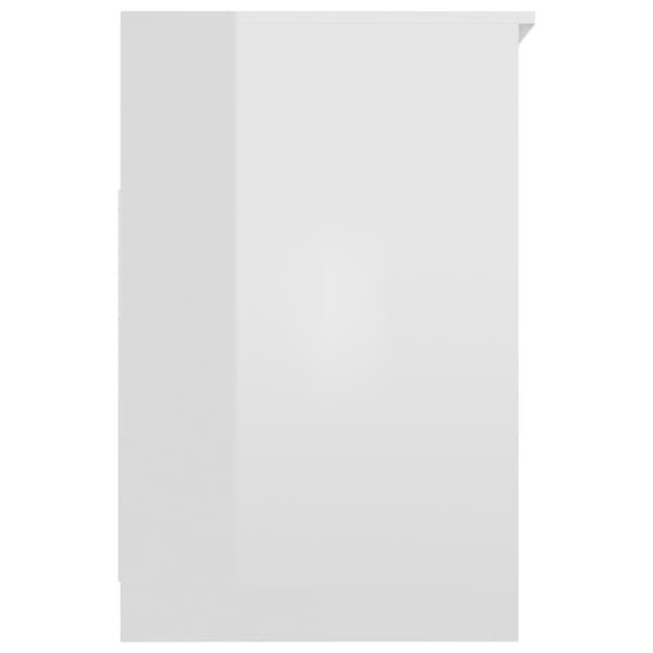 vidaXL Byrå vit högglans 40x50x76 cm konstruerat trä - Förvaringsskåp & garderober