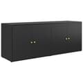 Miniatyrbillede 3 af 9: vidaXL opbevaringsskab til haven 198x55,5x80 cm polyrattan sort -  Opbevaringsskabe