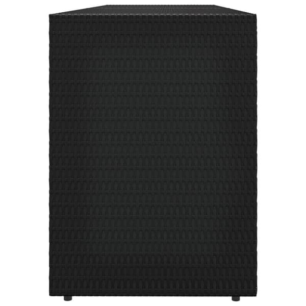 vidaXL opbevaringsskab til haven 198x55,5x80 cm polyrattan sort - Opbevaringsskabe