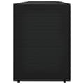 Miniatyrbillede 6 af 9: vidaXL opbevaringsskab til haven 198x55,5x80 cm polyrattan sort -  Opbevaringsskabe