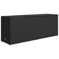 Miniatyrbillede 7 af 9: vidaXL opbevaringsskab til haven 198x55,5x80 cm polyrattan sort -  Opbevaringsskabe