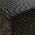 Miniatyrbillede 8 af 9: vidaXL opbevaringsskab til haven 198x55,5x80 cm polyrattan sort -  Opbevaringsskabe