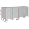 Miniatyrbillede 9 af 9: vidaXL opbevaringsskab til haven 198x55,5x80 cm polyrattan sort -  Opbevaringsskabe