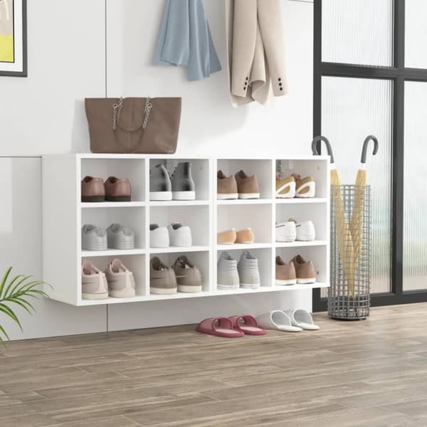 vidaXL skoreoler 2 stk. 52,5x30x50 cm hvid -  Opbevaringsskabe