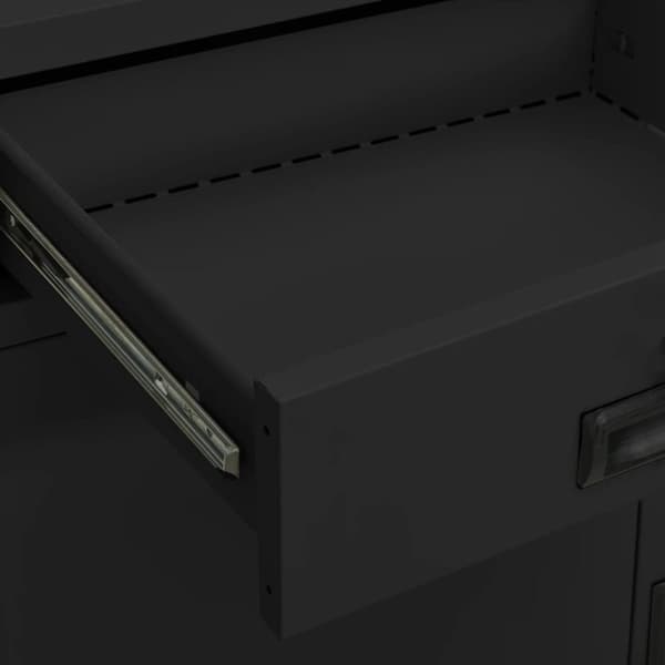 vidaXL kontorskab 90x40x102 cm stål antracitgrå -  Opbevaringsskabe