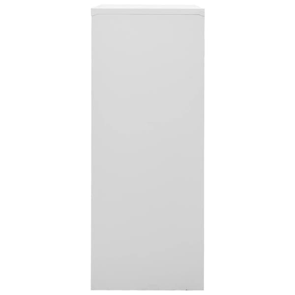 vidaXL Dokumentskåp ljusgrå 90x40x102 cm stål - Förvaringsskåp & garderober