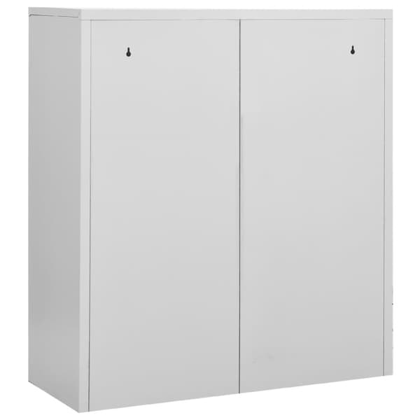 vidaXL Dokumentskåp ljusgrå 90x40x102 cm stål - Förvaringsskåp & garderober