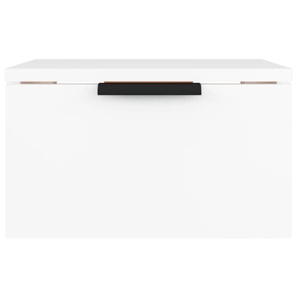 vidaXL væghængt sengebord 34x30x20 cm hvid -  Opbevaringsskabe