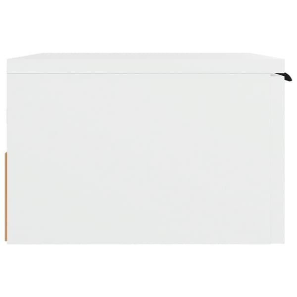 vidaXL væghængt sengebord 34x30x20 cm hvid -  Opbevaringsskabe