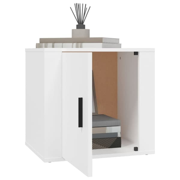 vidaXL sengeborde 2 stk. 50x39x47 cm hvid - Opbevaringsskabe