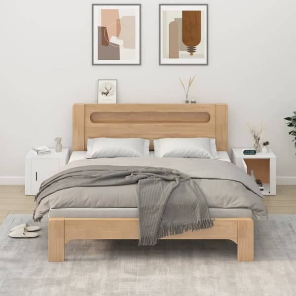 vidaXL sengeborde 2 stk. 50x39x47 cm hvid - Opbevaringsskabe