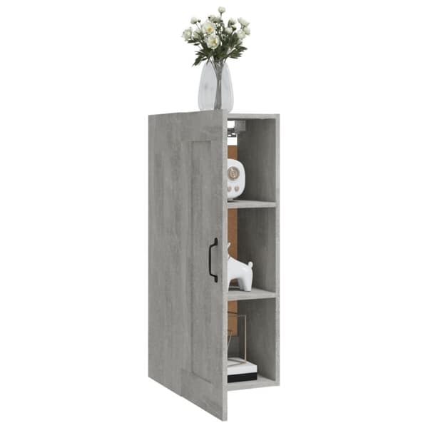 vidaXL Väggskåp betonggrå 35x34x90 cm konstruerat trä -  Förvaringsskåp & garderober