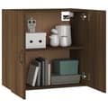Miniatyrbillede 8 af 10: vidaXL vægskab 60x31x60 cm konstrueret træ brun egetræsfarve -  Opbevaringsskabe