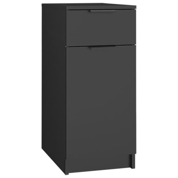 vidaXL Pöytäkaappi musta 33,5x50x75 cm tekninen puu -  Säilytys- & lukkokaapit