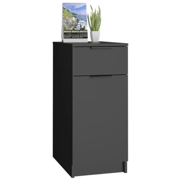 vidaXL Pöytäkaappi musta 33,5x50x75 cm tekninen puu -  Säilytys- & lukkokaapit