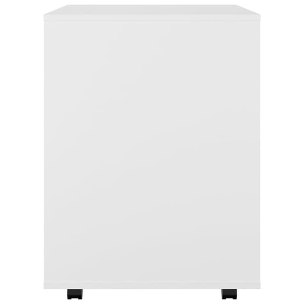 vidaXL rulleskab 60x53x72 cm konstrueret træ hvid -  Opbevaringsskabe