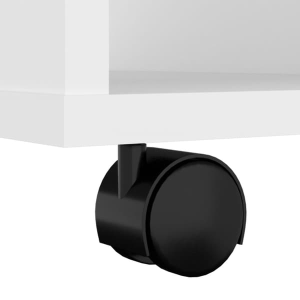 vidaXL rulleskab 60x53x72 cm konstrueret træ hvid - Opbevaringsskabe