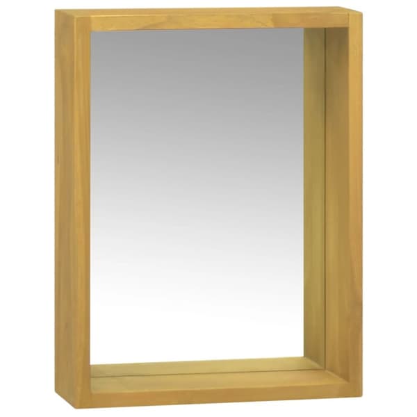 vidaXL Spegelskåp 30x10x40 cm massiv teak -  Förvaringsskåp & garderober