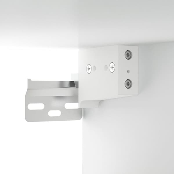 vidaXL væghængt sengebord 50x36x47 cm hvid - Opbevaringsskabe