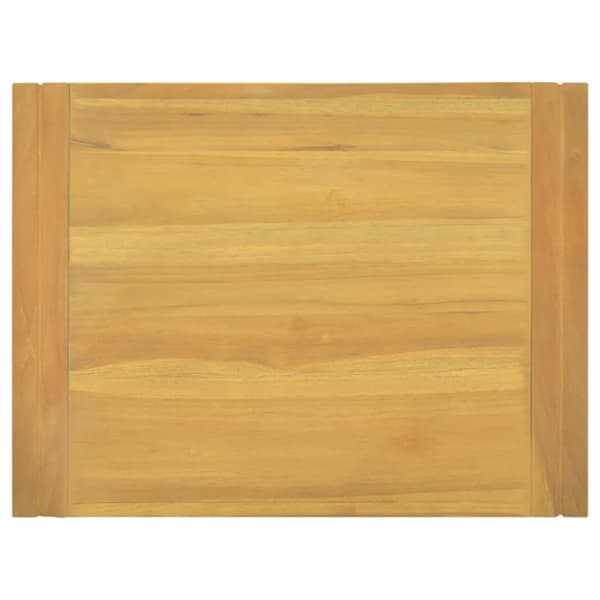 vidaXL Seinäkiinnitettävä kylpyhuoneen kaappi 60x45x35 cm täysi tiikki -  Säilytys- & lukkokaapit