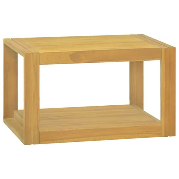 vidaXL Seinäkiinnitettävä kylpyhuoneen kaappi 60x45x35 cm täysi tiikki -  Säilytys- & lukkokaapit