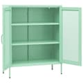 Miniatyrbillede 5 af 11: vidaXL opbevaringsskab 80x35x101,5 cm stål mintgrøn -  Opbevaringsskabe