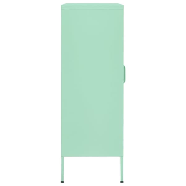 vidaXL opbevaringsskab 80x35x101,5 cm stål mintgrøn -  Opbevaringsskabe