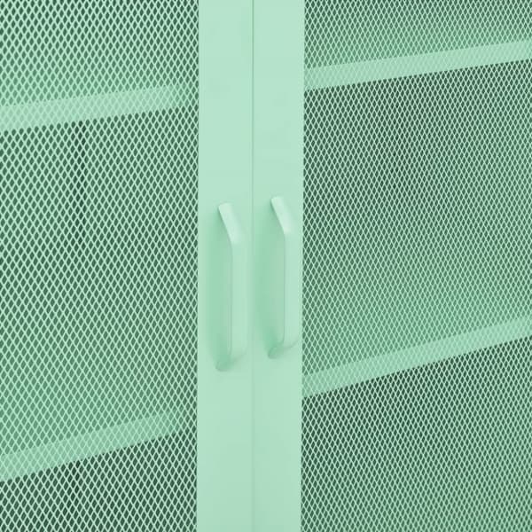 vidaXL opbevaringsskab 80x35x101,5 cm stål mintgrøn -  Opbevaringsskabe