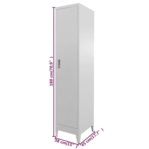 vidaXL lockerskab 38x45x180 cm - Opbevaringsskabe