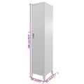 Miniatyrbillede 9 af 10: vidaXL lockerskab 38x45x180 cm -  Opbevaringsskabe