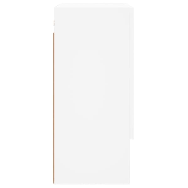 vidaXL vægskab 60x31x70 cm konstrueret træ hvid - Opbevaringsskabe