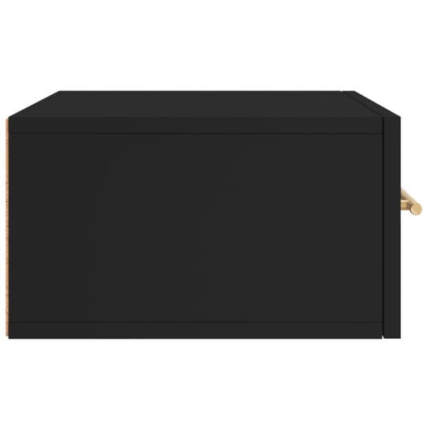vidaXL væghængt sengebord 35x35x20 cm sort - Opbevaringsskabe