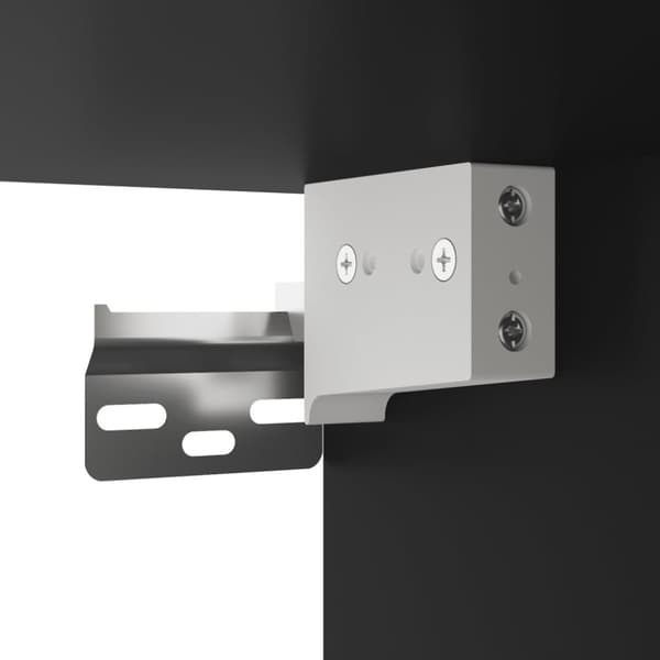 vidaXL væghængt sengebord 35x35x20 cm sort - Opbevaringsskabe