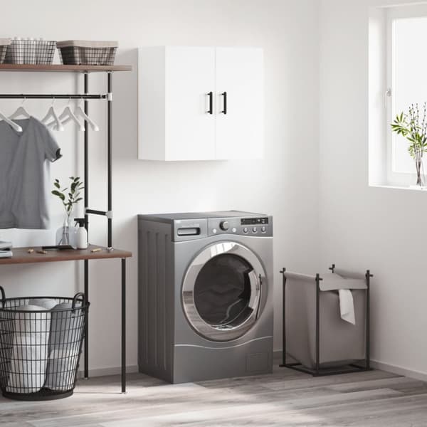 vidaXL vægskab 60x31x60 cm konstrueret træ hvid -  Opbevaringsskabe